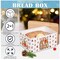 Bread Box with Christmas Decorations, Bread Box with a Bamboo Lid, Kitchen Storage Container Metal Bread Container for Christmas Decorations